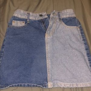 Kids/Preteen Two Toned Denim Skirt
